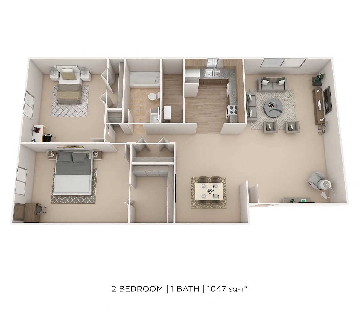 Floor plan Two Bedroom
