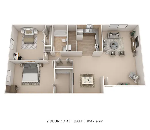 Floor plan Two Bedroom