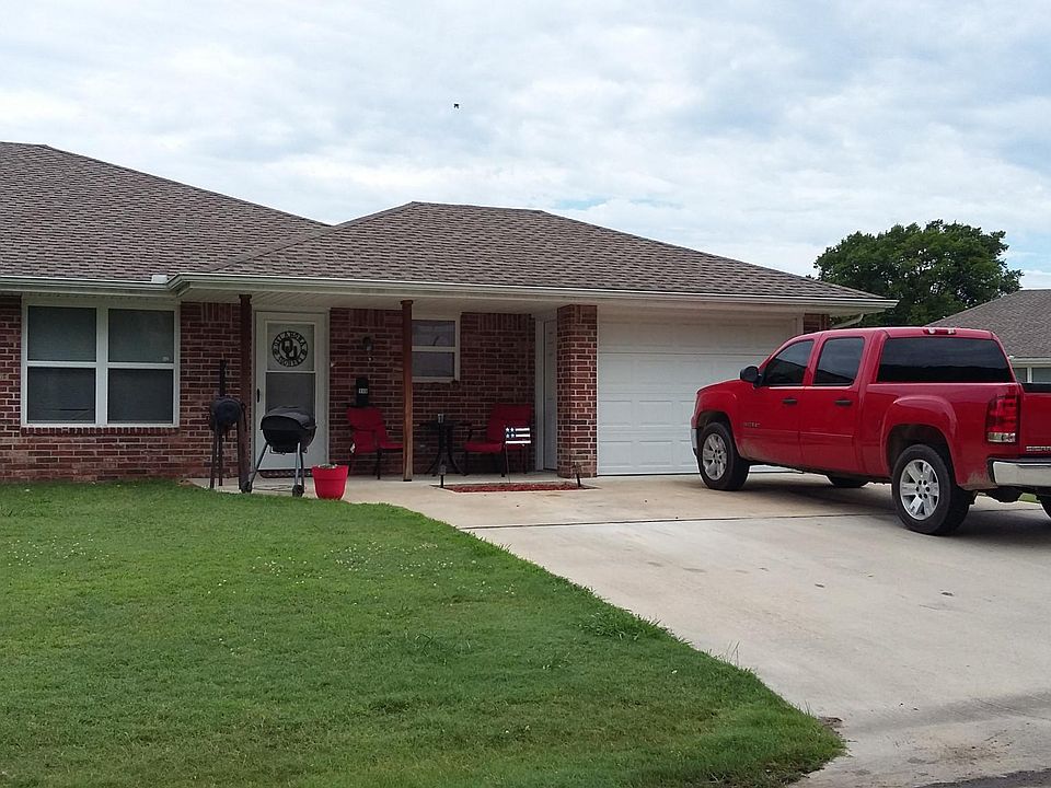 View from the street of actual duplex