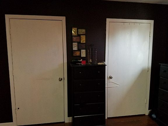 Upstairs bedroom closets
