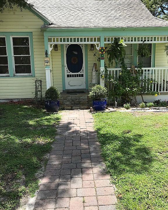 Paved walk to front porch.