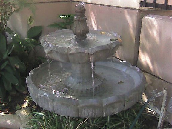 DUAL WATER FEATURES IN FRONT GATE