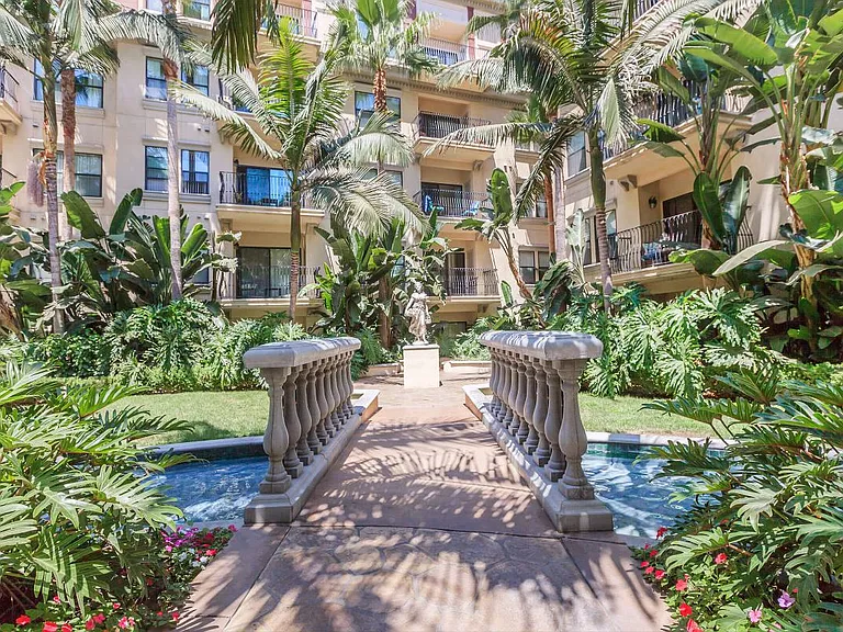 LUSHLY LANDSCAPED COURTYARDS