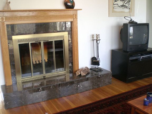 Double Sided Fireplace