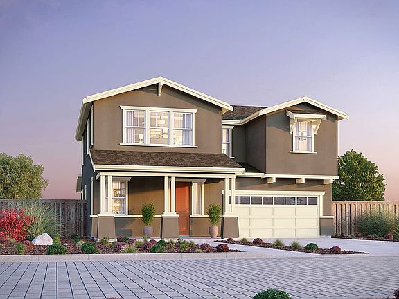 Arts Elevation of the Exterior Rendering of Residence Five at Chandler in Brentwood, CA by Brookfiel