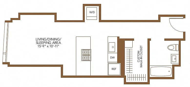 Floor plan Studio