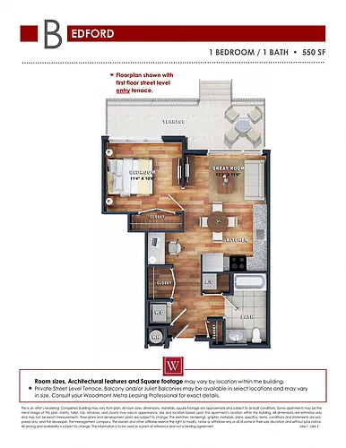 Floor plan Bedford