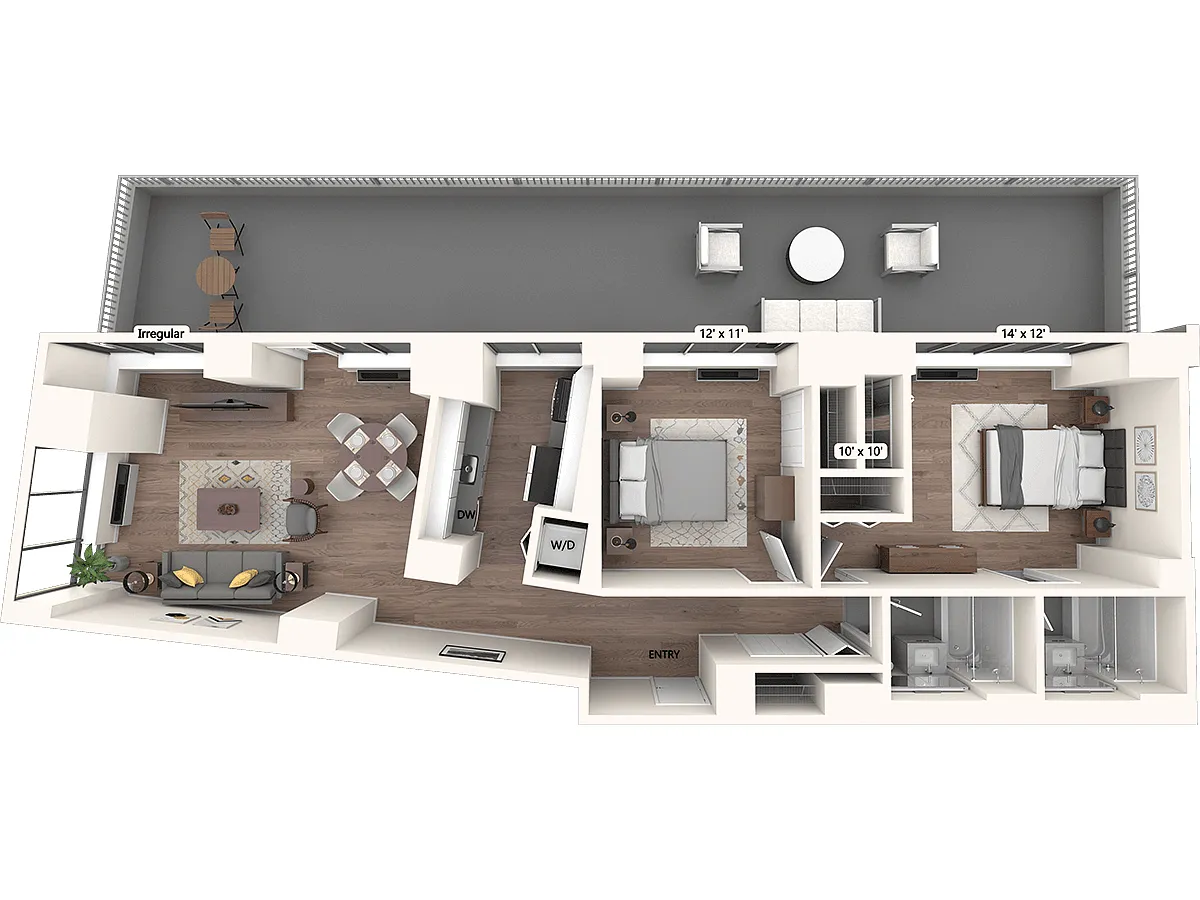Floor plan B1-PH11-1062-ter