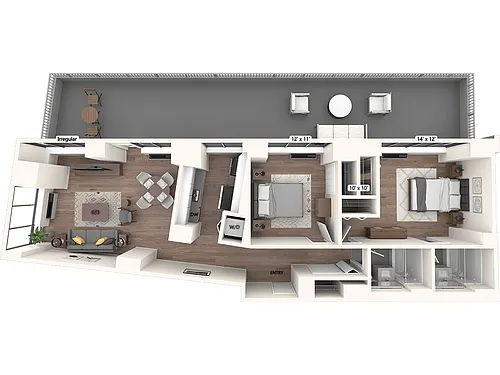 Floor plan B1-PH11-1062-ter