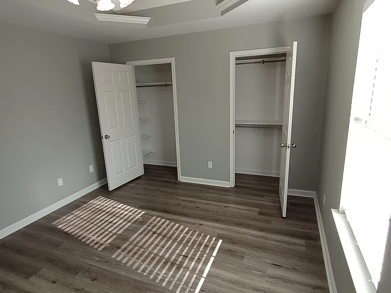 Master Bedroom with 2 Closets