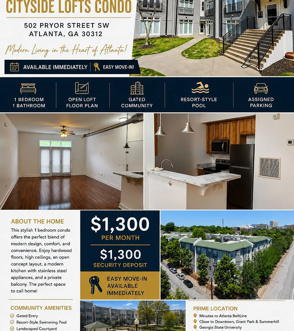 1 bed, 900 sqft, $1,300 — Photo 1