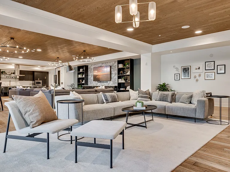 Relax and connect in our spacious community room with modern comforts.