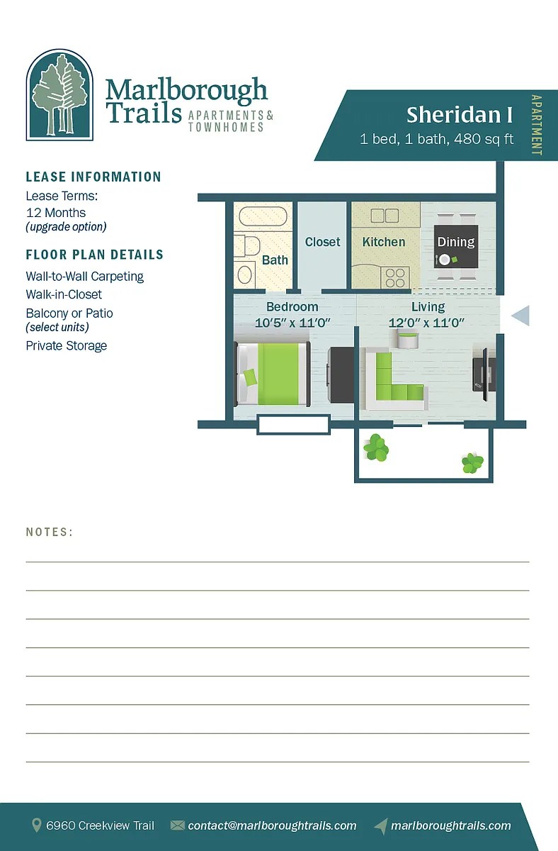 Floor plan Sheridan I