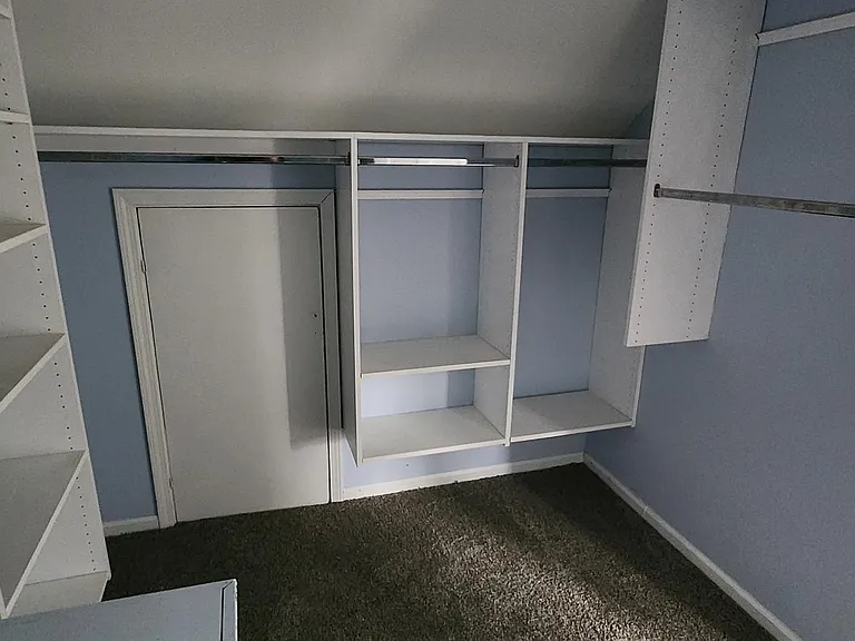 Need a big closet. want a walk in closet? well, here you go. for the main bedroom