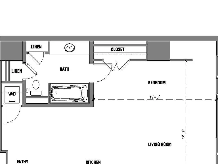 The Avenue Hollywood - A1 - 1 Beds - 1 Baths - 807 Sq. ft.