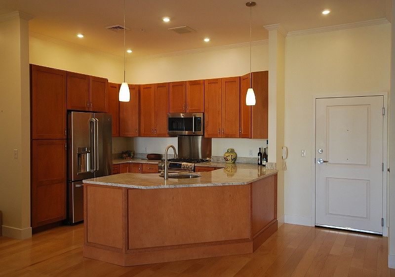 Kitchen with granite counters and stainless appliances