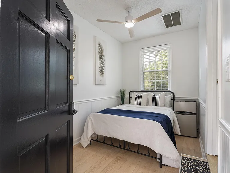 Bed lightly staged to show what's possible. Two pillows available (NO Linens included)