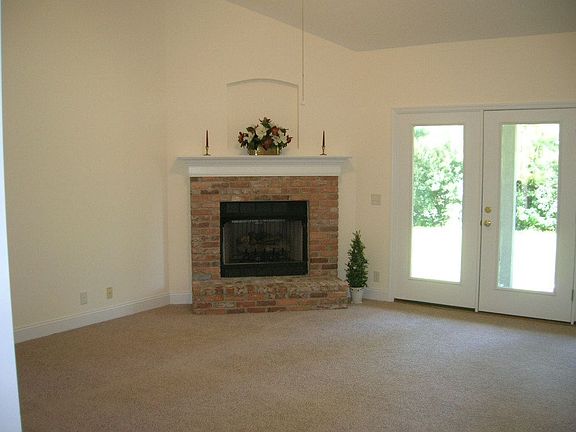 great room with cathedral ceiling