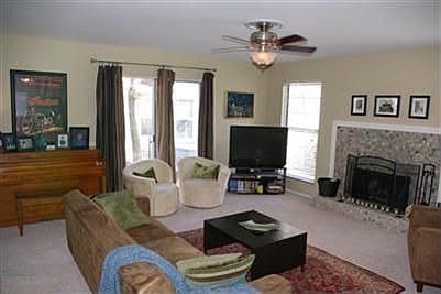 Family room leads out to patio