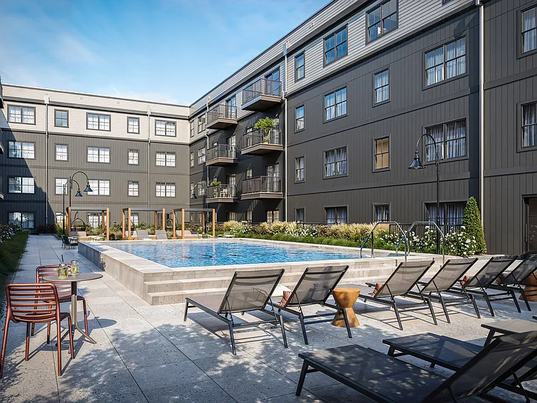 Resort style pool and sundeck