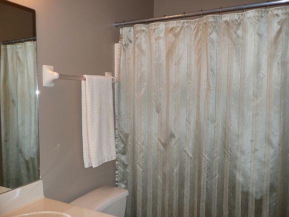 Guest bath, master bath has 2 closets.