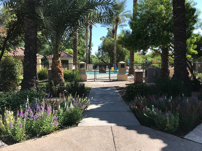 Beautiful grounds leading to your community pool