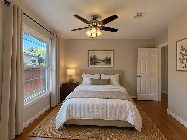 AI generated image of bedroom # 1