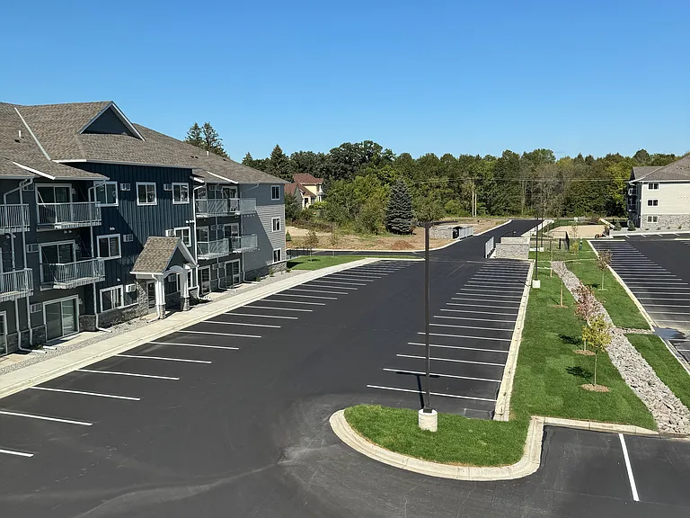 Outdoor parking lot