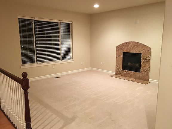Family room with fireplace