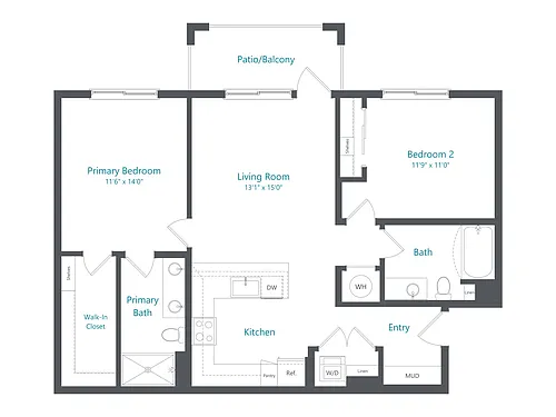 Floor plan 2x2-Relam (B2)