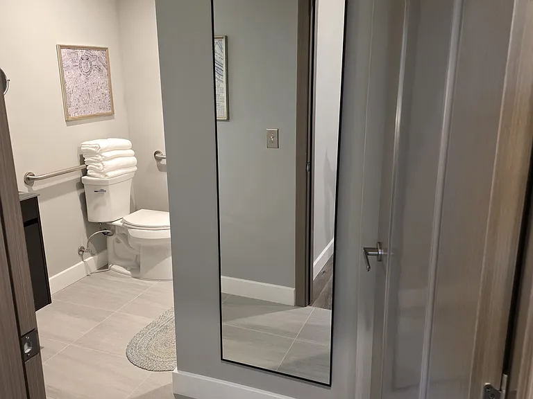Full Body Mirror in the Bathroom