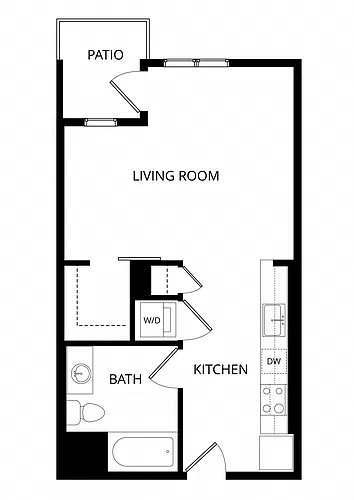 Floor plan Loyalty - Studio