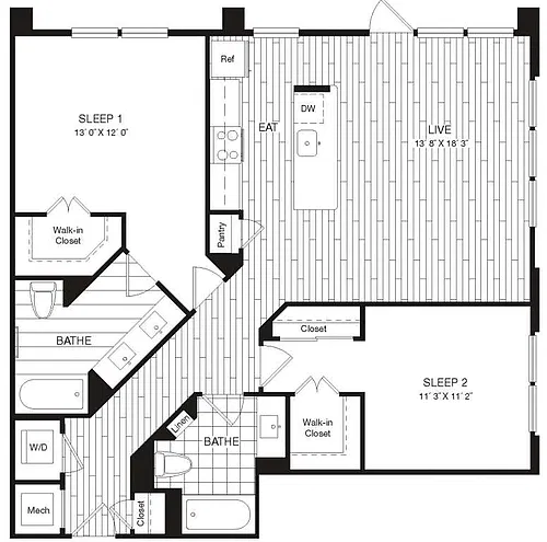 Floor plan Lotus-B30