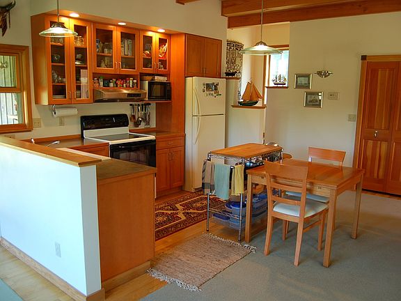 Compact kitchen area in main room