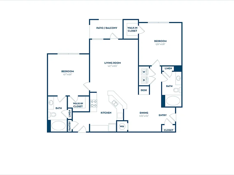 2 Bedroom | 2 Bath | 1177 SF 2 Bedroom | 2 Bath | 1177 SF