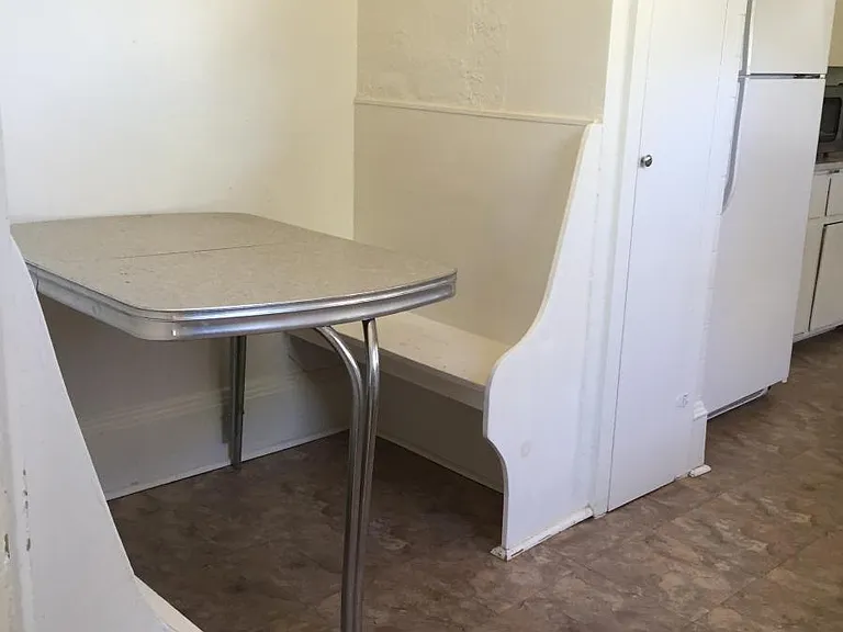 Built in breakfast nook in kitchen