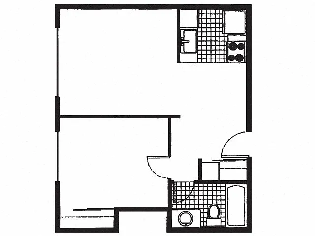 Floor plan One Bedroom
