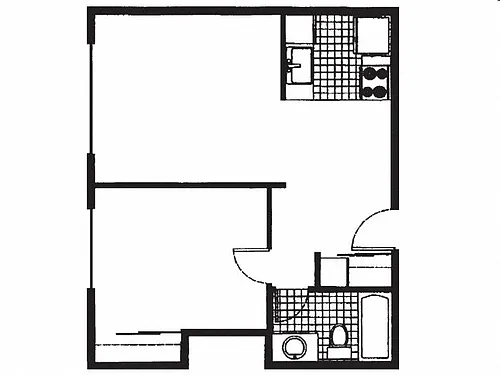 Floor plan One Bedroom