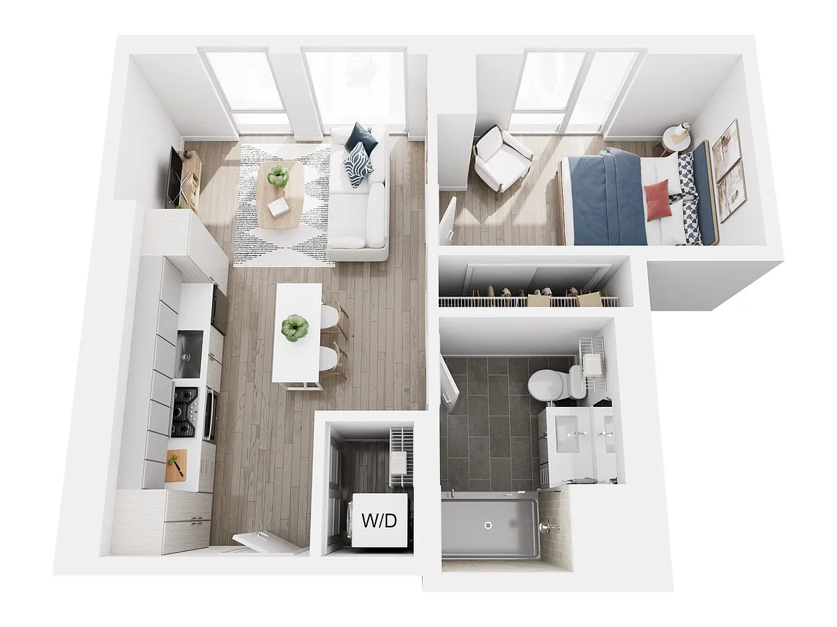 Floor plan 1x1 - Floor Plan 21