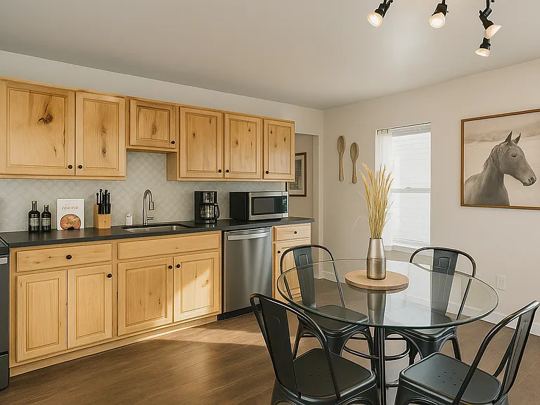 Rustic charm meets modern convenience_this kitchen is stocked and ready for whatever's on the menu.