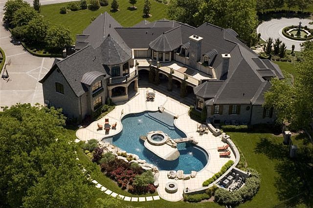 aerial view of estate