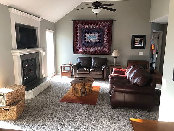 Living room from dining area