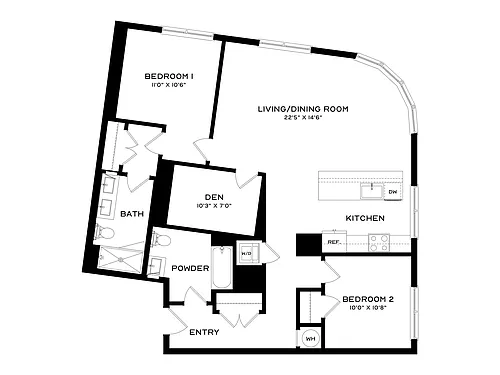 Floor plan B21-Den