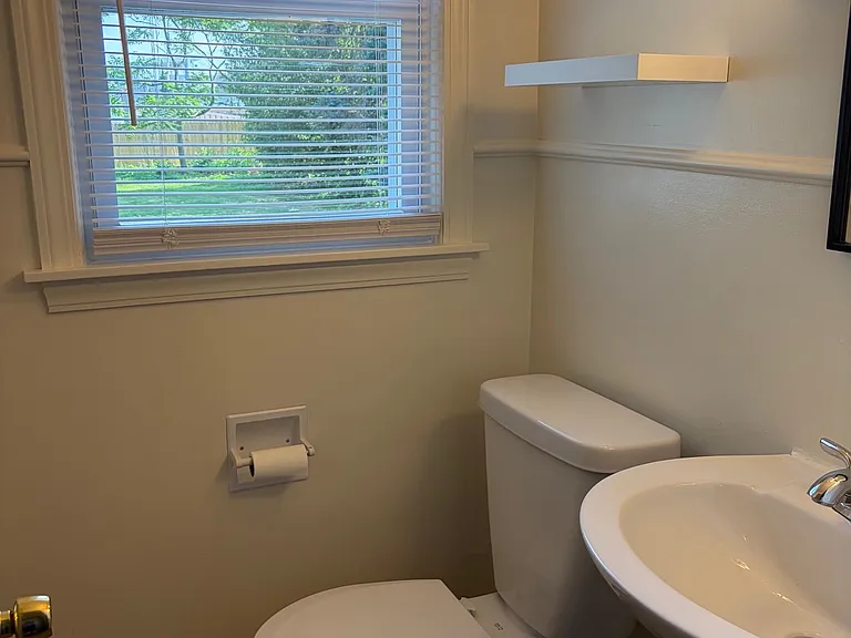 First floor half bath