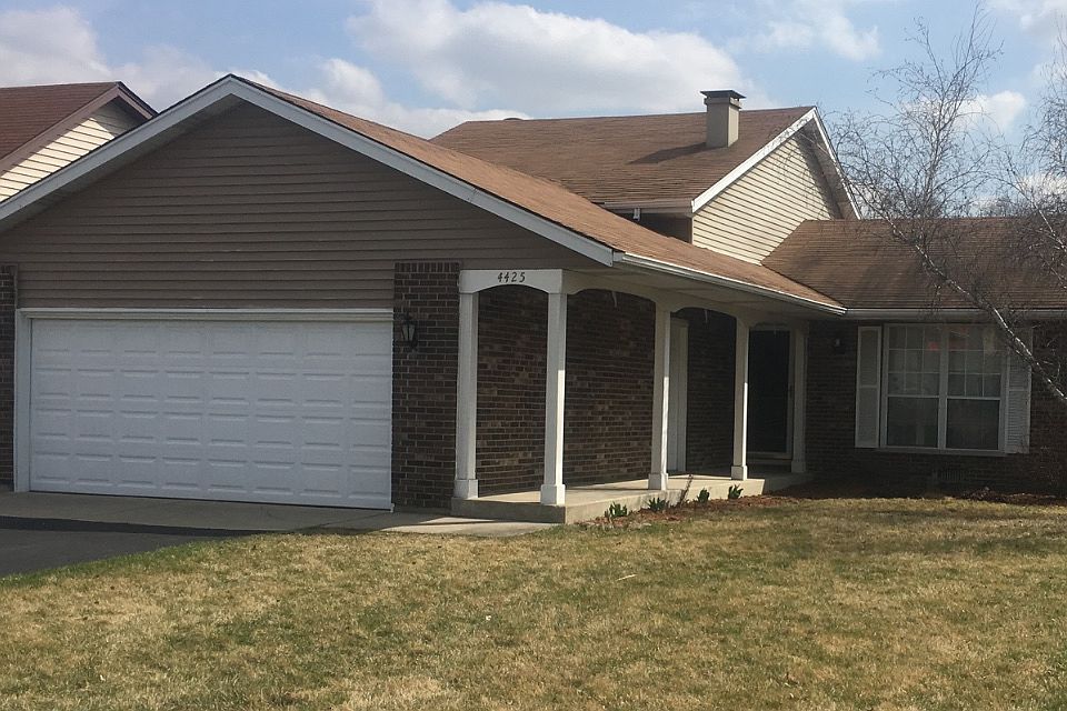 Front view, looking south.