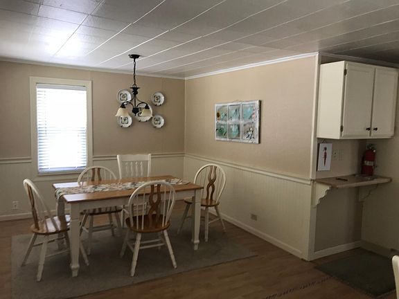 Dining room attached to kitchen
