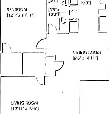 Floor Plan: mirror image of actual layout