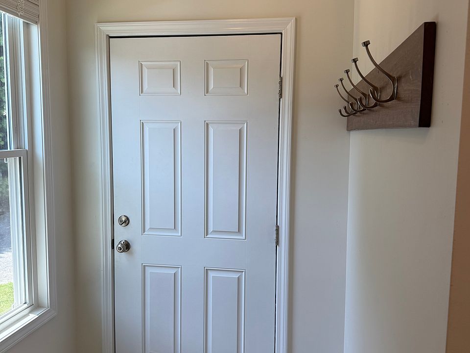Mud room at rear entrance.