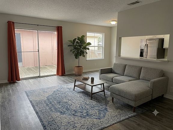 Main living area. Virtually staged