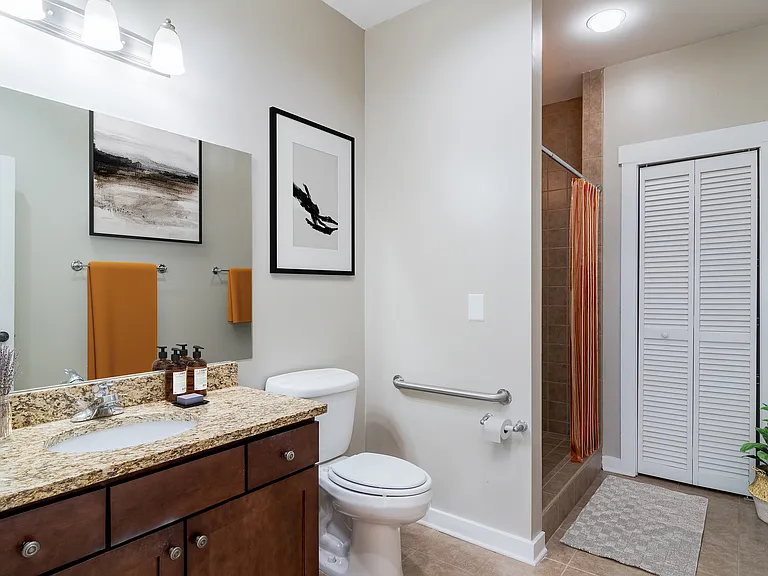 Restroom with attached Bath